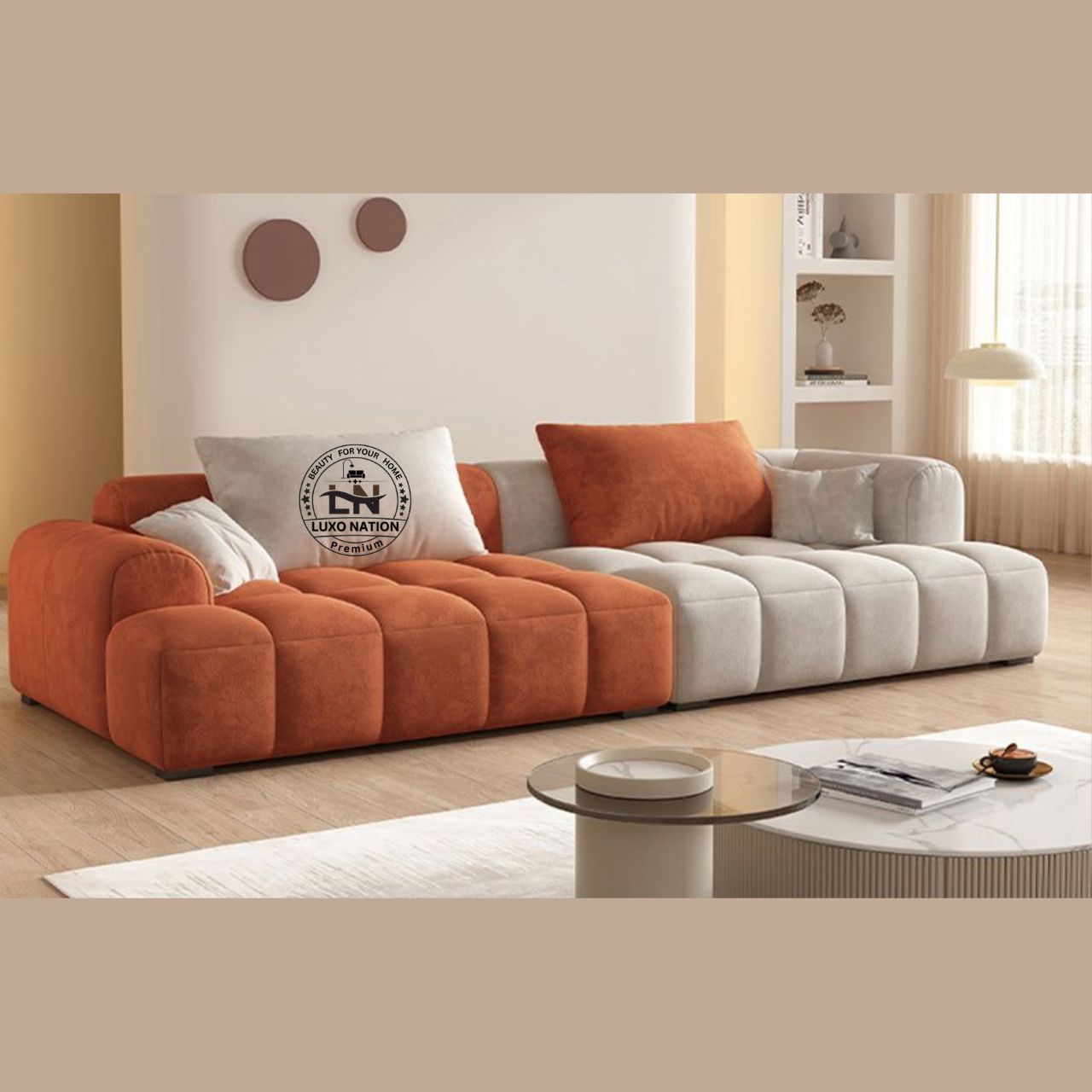Luxo Nation Premium Sofa – Elegant Design & Cozy Seating High-Quality